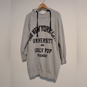 Naming 9 The New York City University Over Sided Hoodie